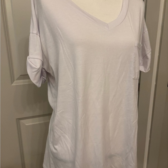 Basic white v-neck tee soft comfy classic size XL - Picture 3 of 11